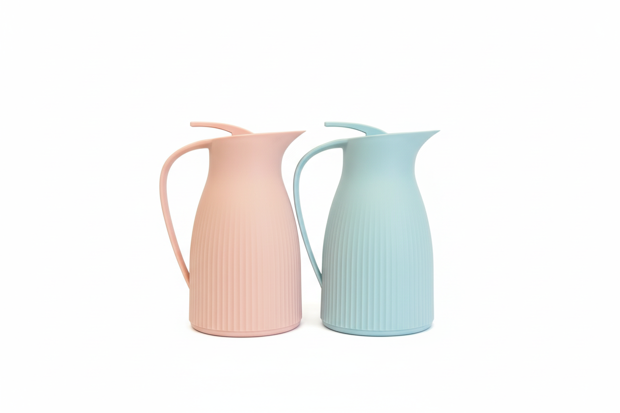 1000mL thermos pitchers - pink and blue