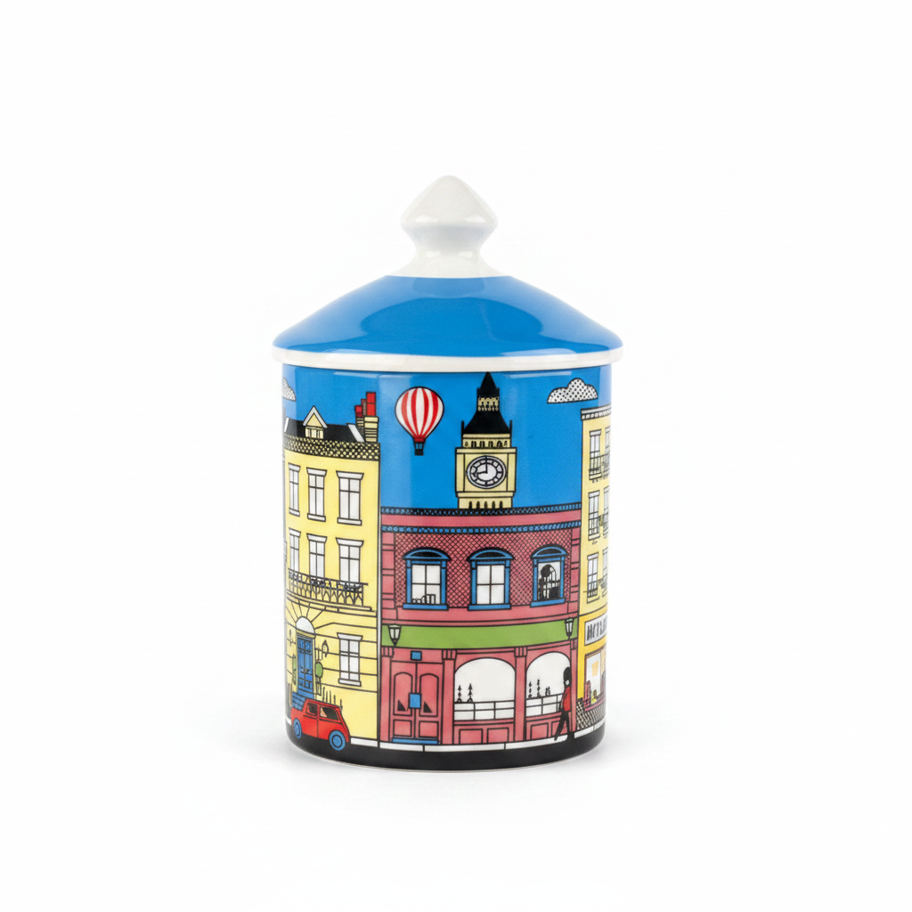 London Cityscape Ceramic Jar