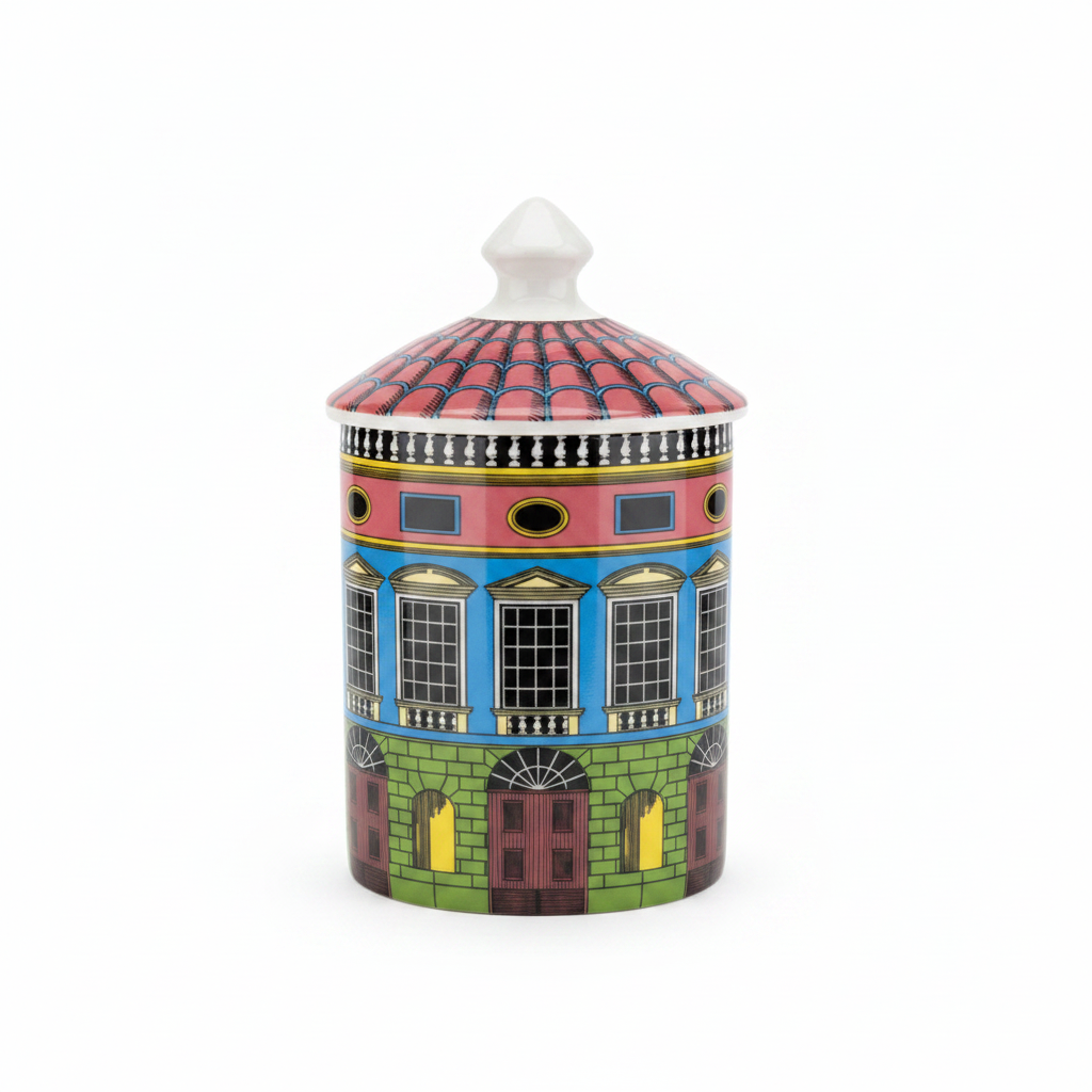 Architectural Building Ceramic Jar