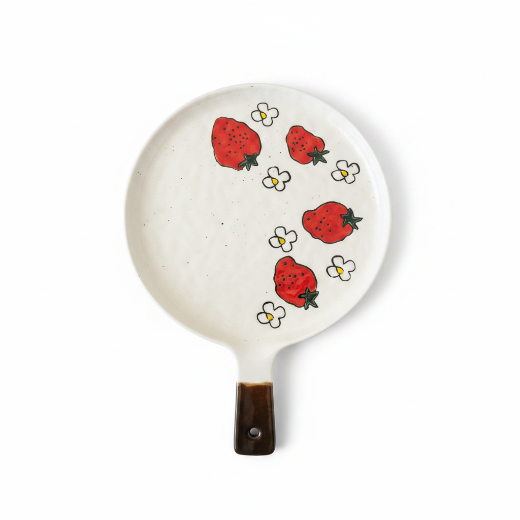 Ceramic Serving Plate with Handle