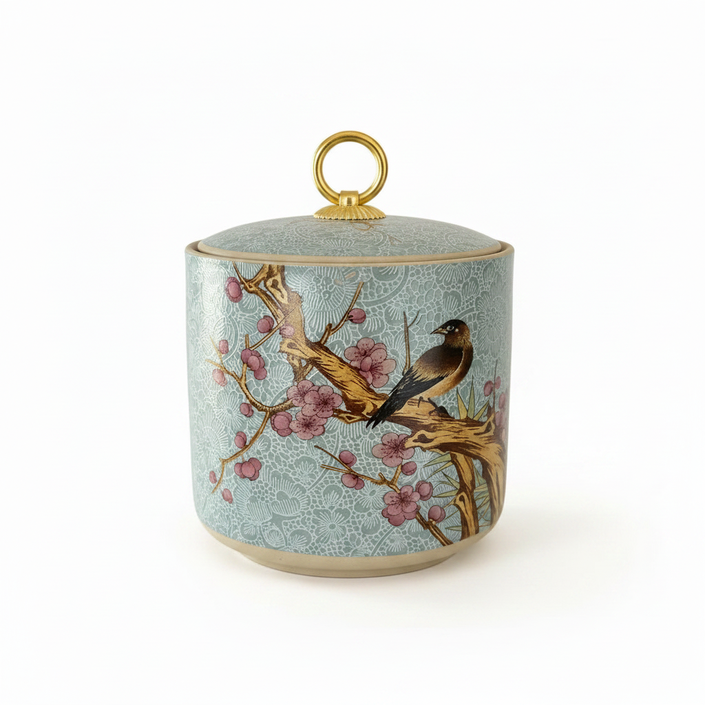 Chinese Ceramic Tea Jar – 500ml