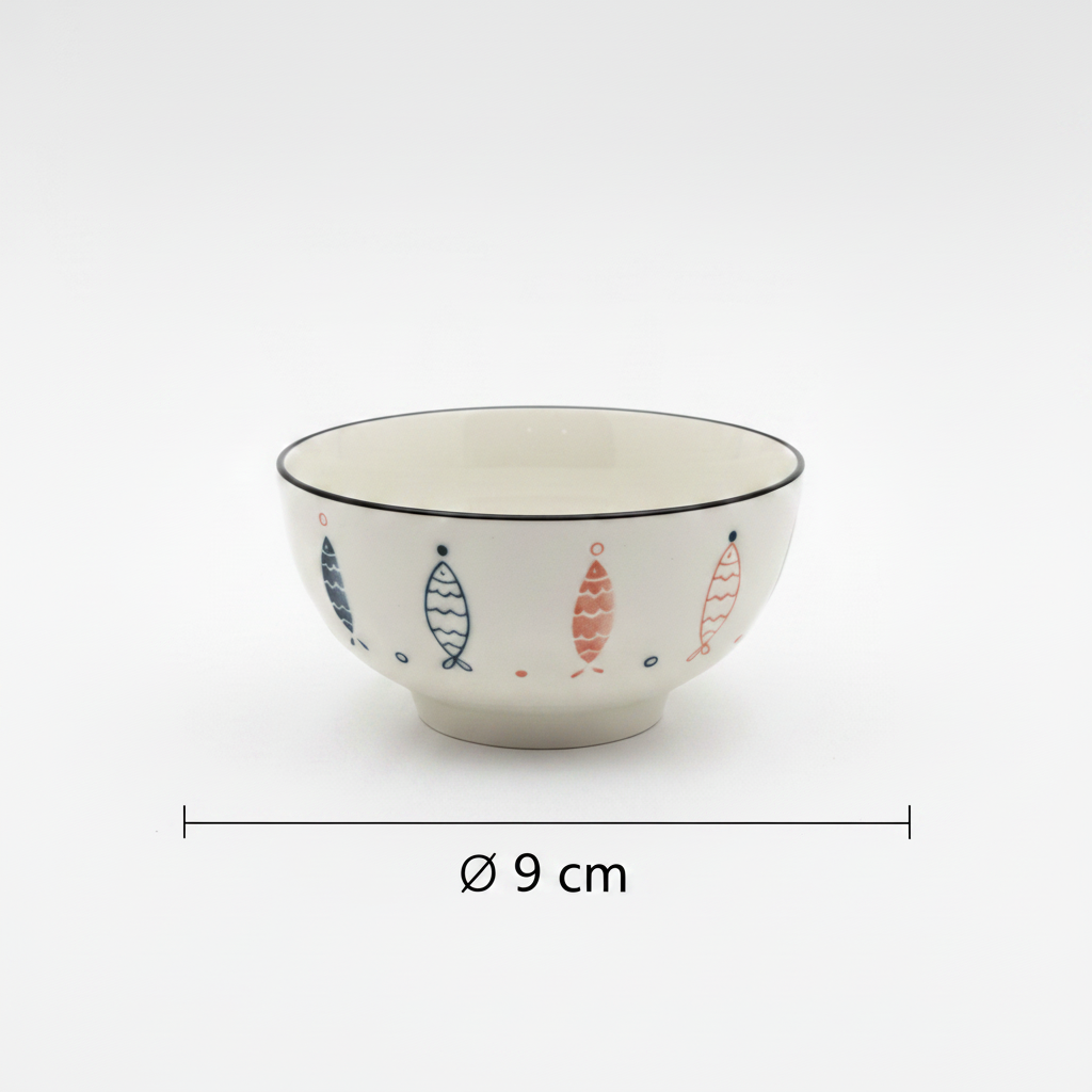 Coastal Ceramic Bowl & Plate (each sold alone)