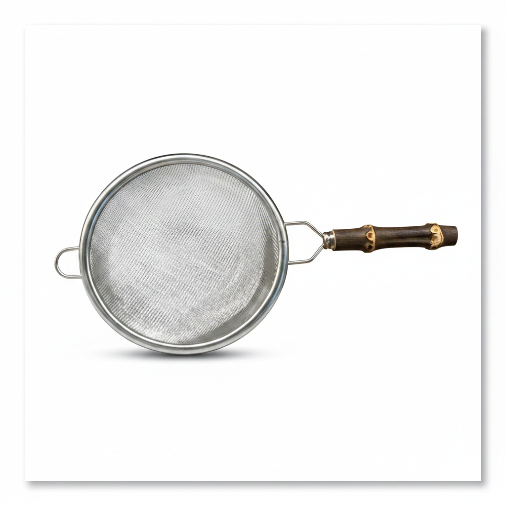 Fine Mesh Strainer with Bamboo Handle