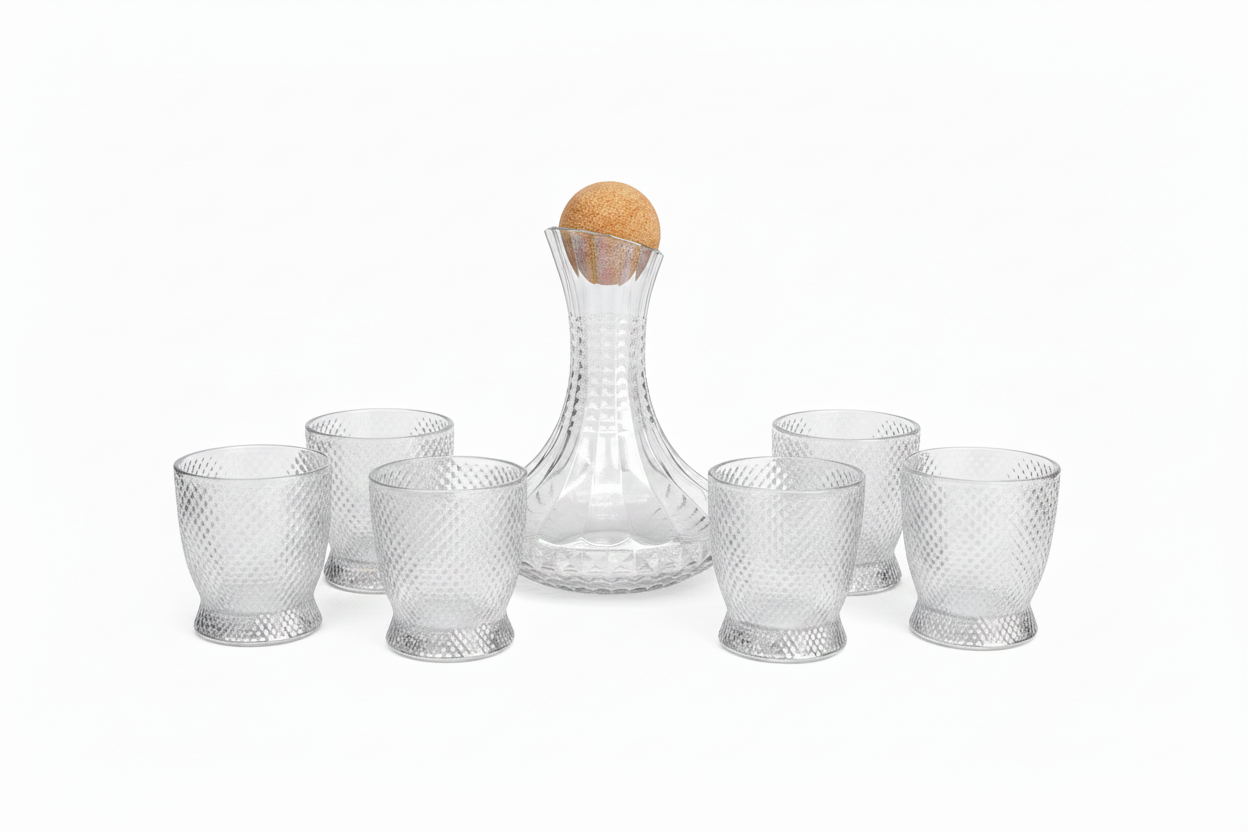 Clear Crystal Set 6 Cups