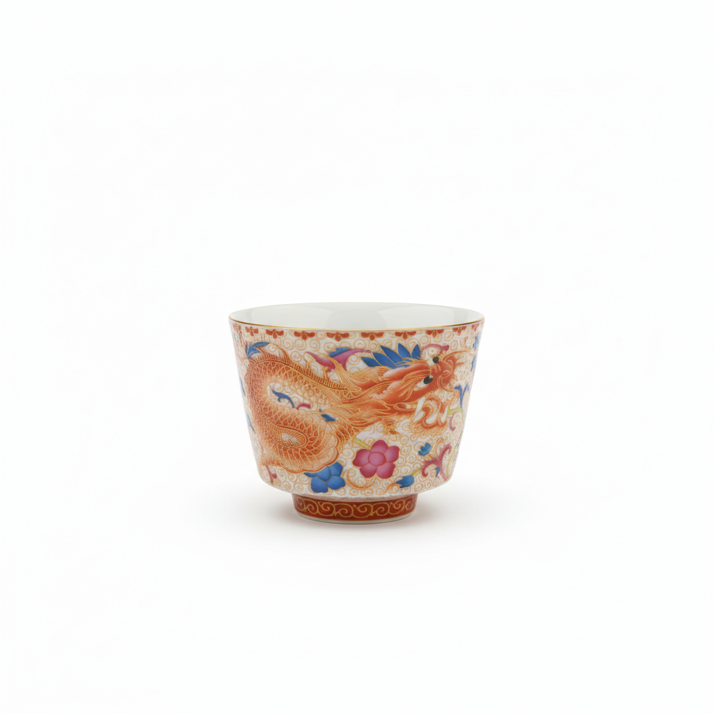 Dragon Tea Cup - White Background