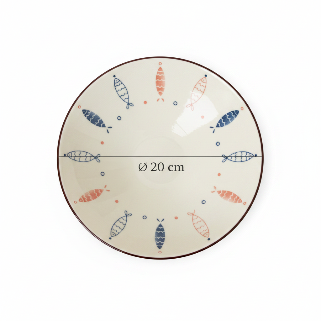 Fish Plate on White