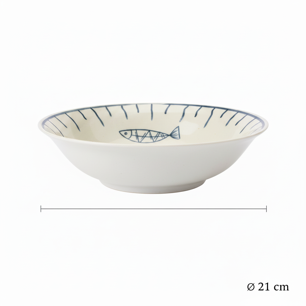 Fish Plate with 21cm Diameter