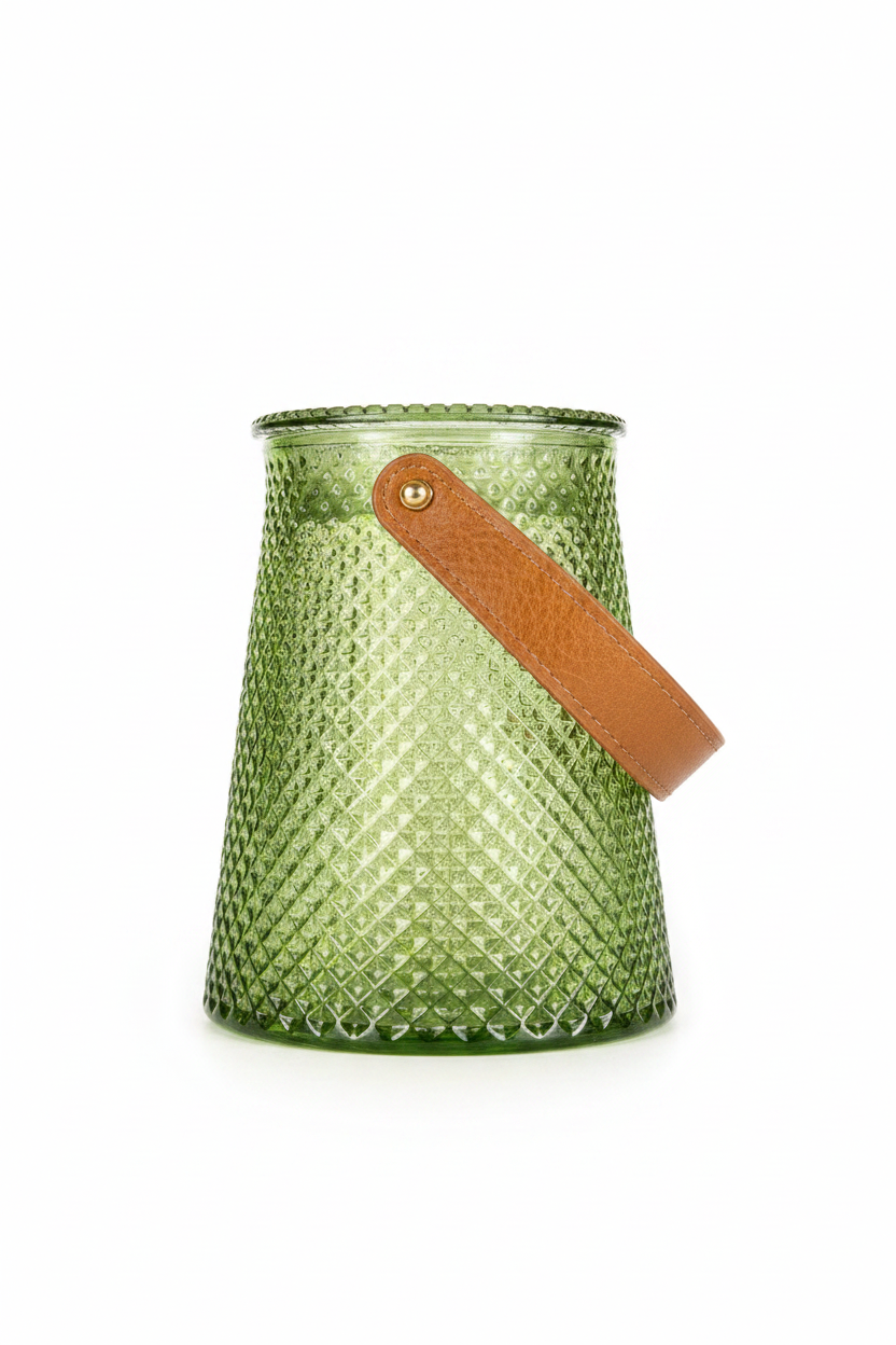 Green Glass Vase