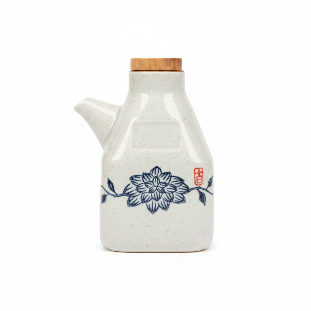 Japanese Ceramic Soy Sauce Dispenser – 300ml