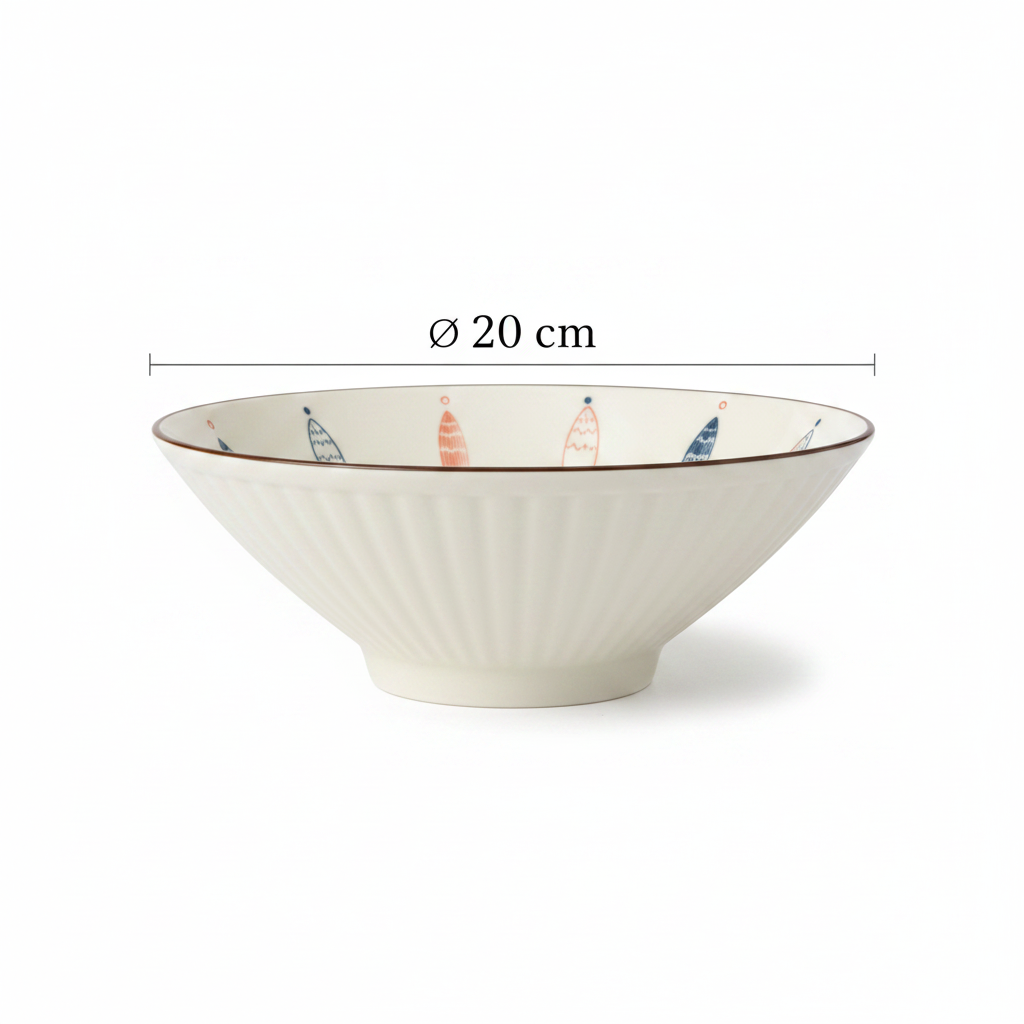 Coastal Ceramic Bowl & Plate (each sold alone)