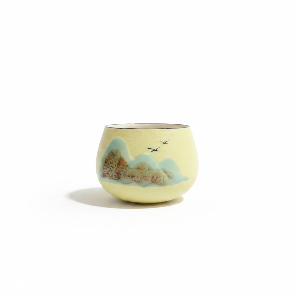 Ceramic Mountain Tea Cup Set – 130ml