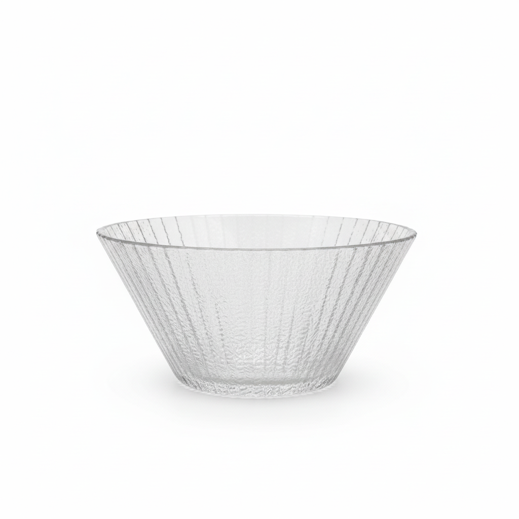 Textured Glass Bowl 1.4L