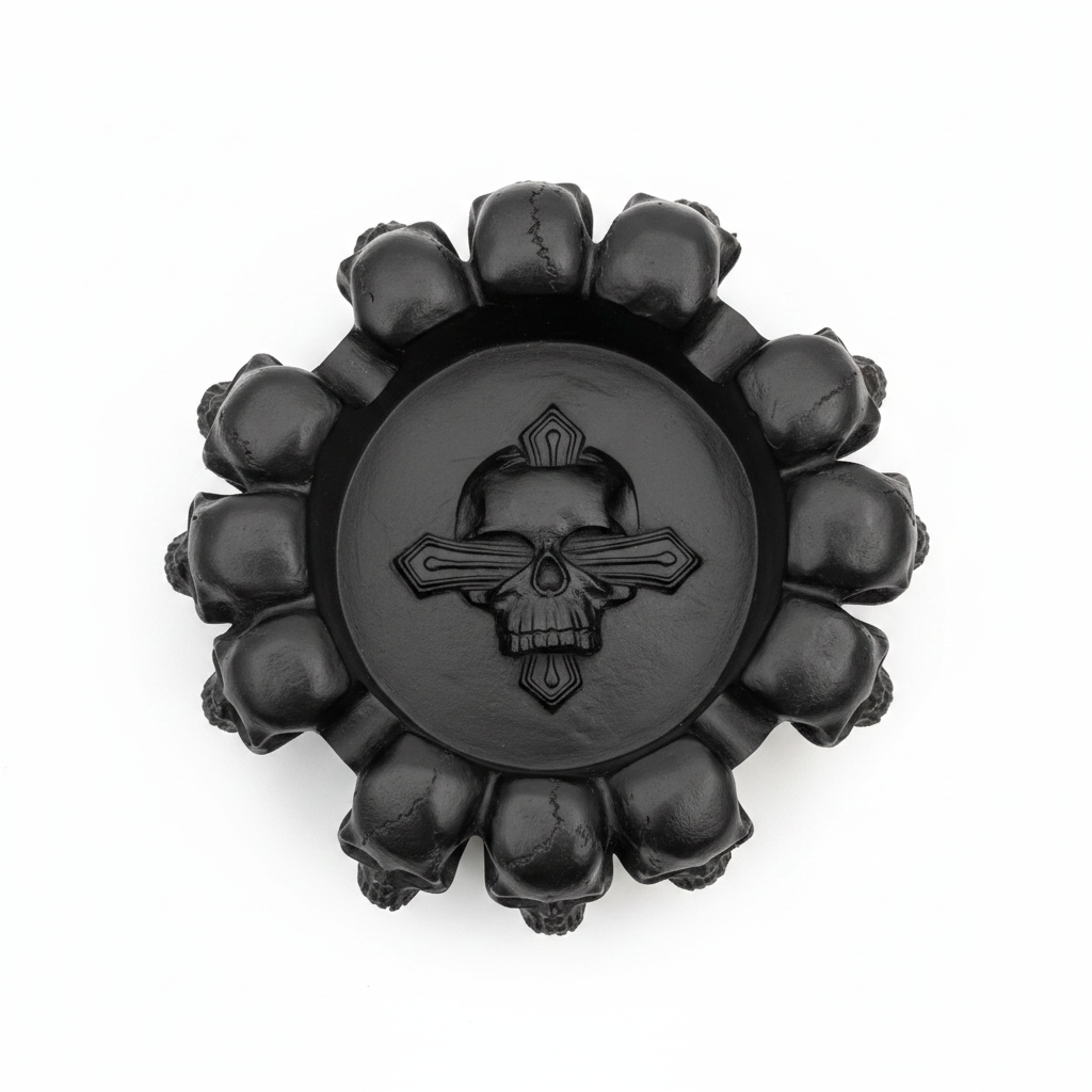 Skull Ashtray – Bronze & Black