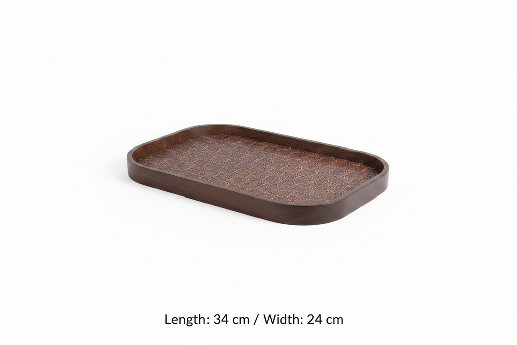Handcrafted Rattan Mat Tray