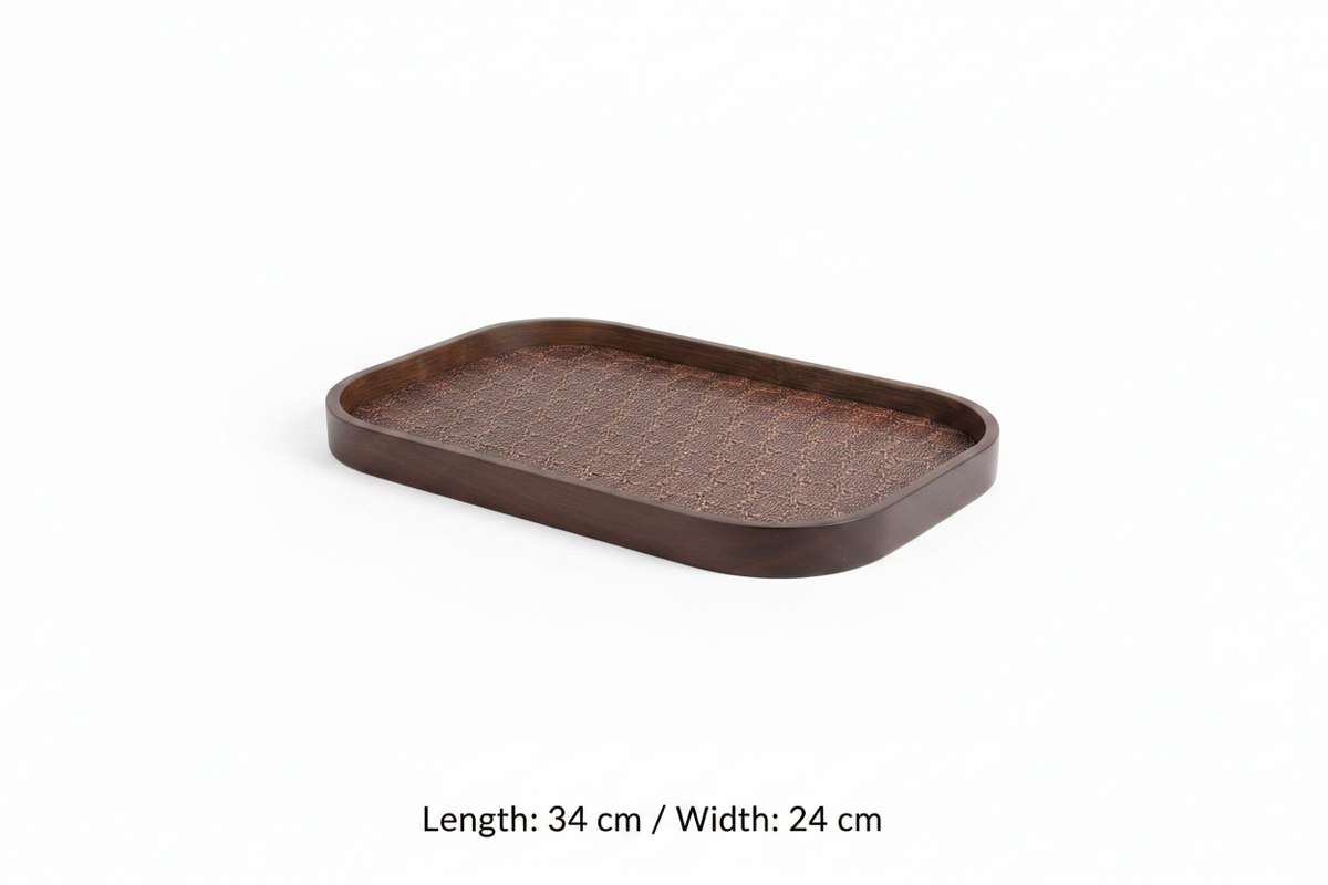 Handcrafted Rattan Mat Tray