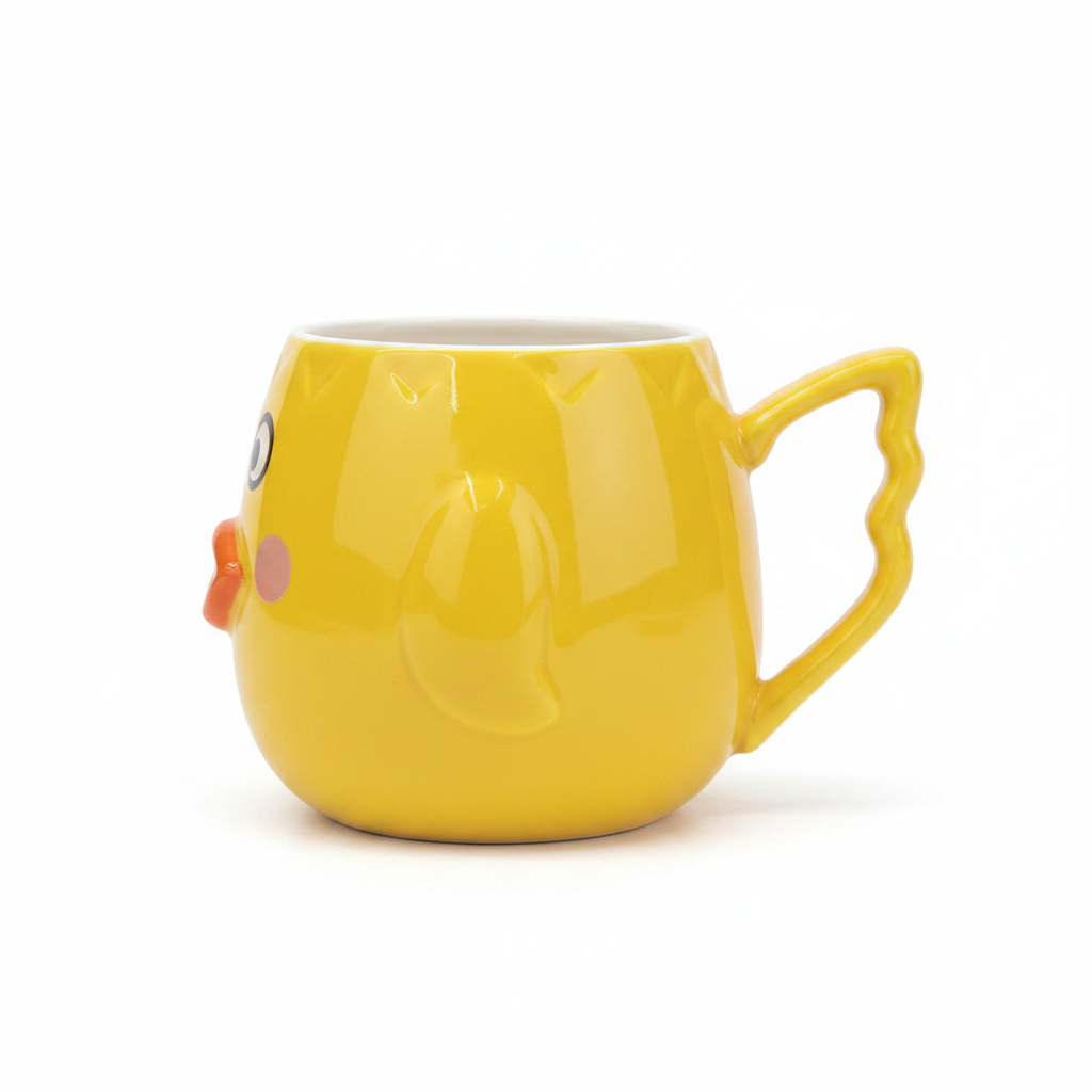 Yellow/White Duck Ceramic Mug