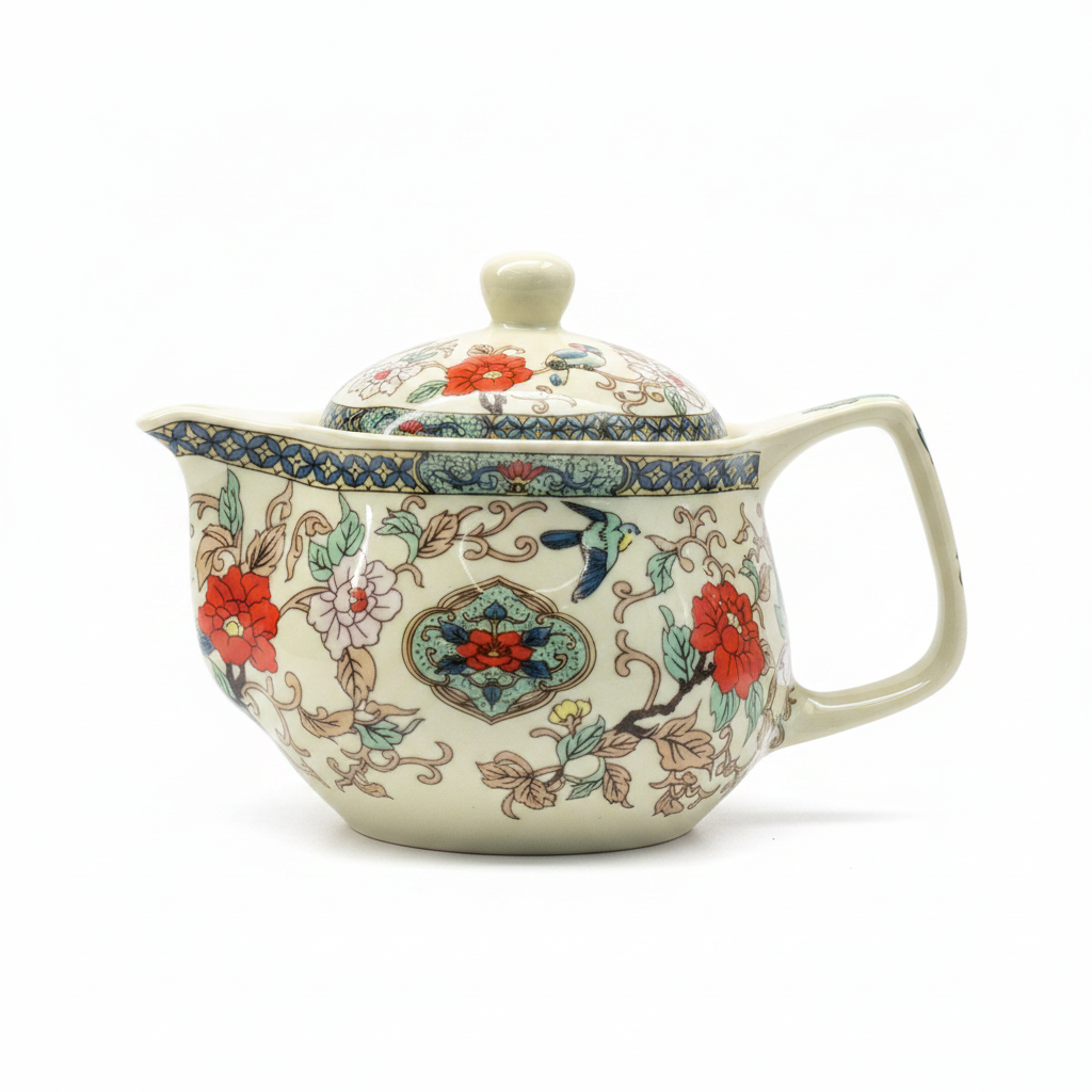 Floral Ceramic Tea Set – Teapot & Cups
