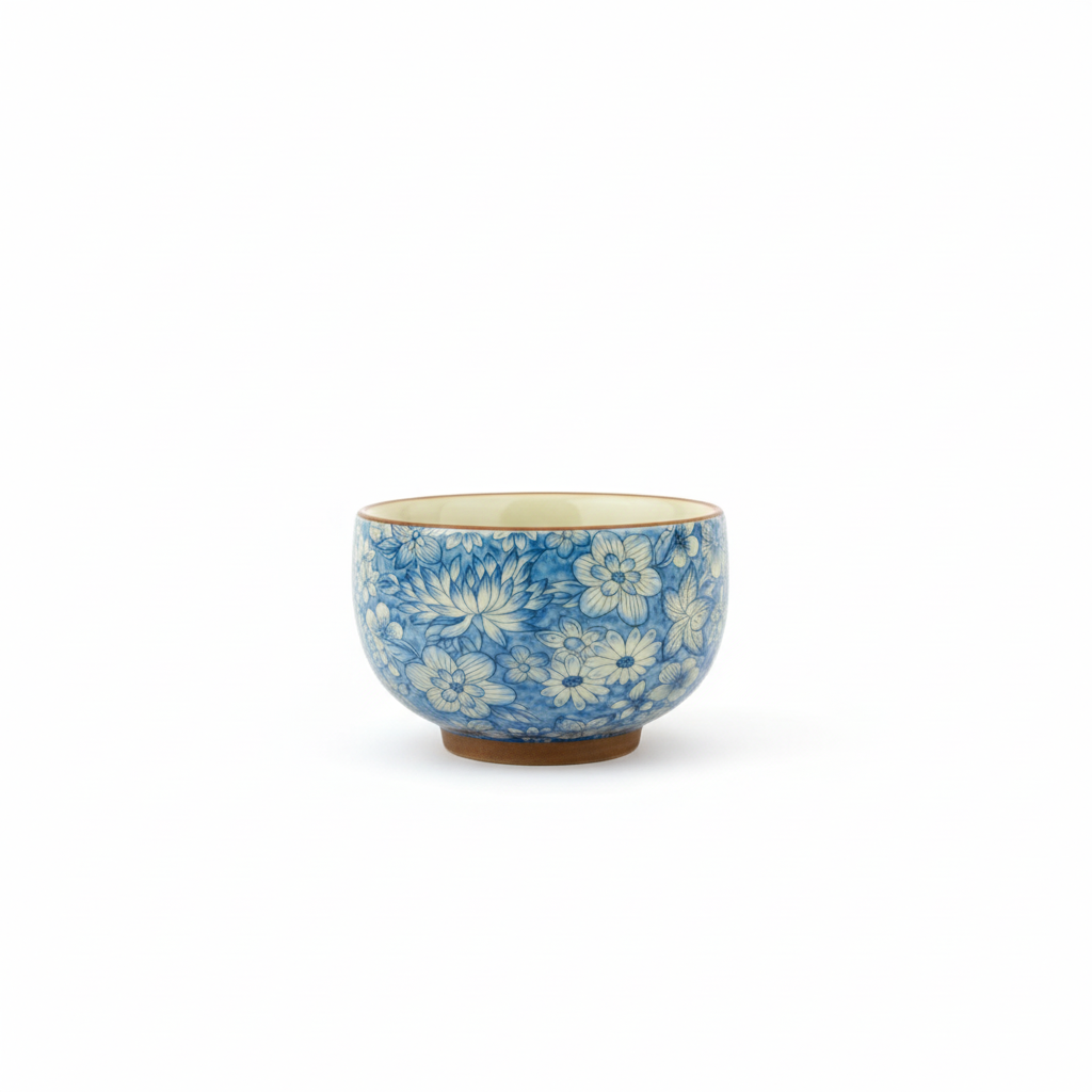 Floral Blossom Tea Cup Set – Pink & Blue