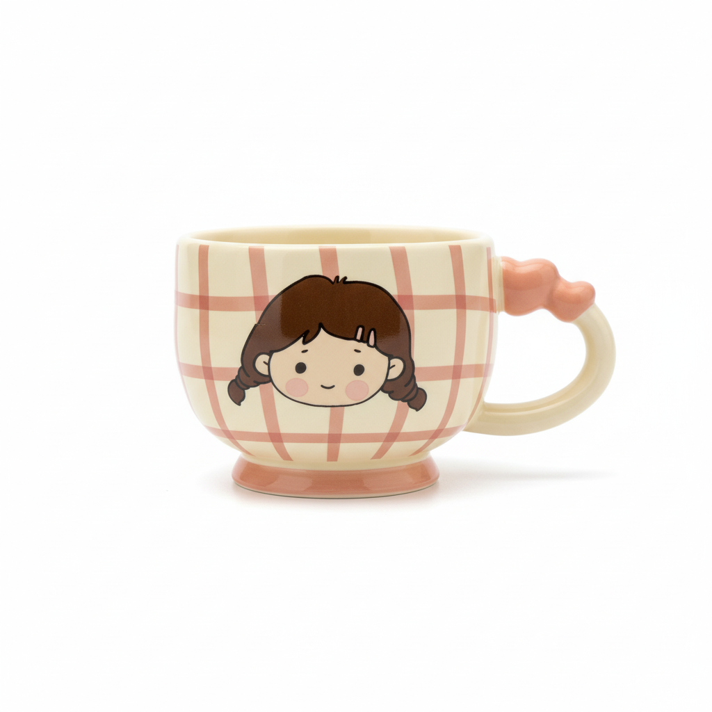 Cute Cartoon Couple Ceramic Mugs