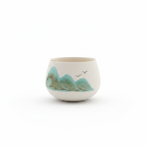 Ceramic Mountain Tea Cup Set – 120ml