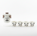 Panda Tea Set – Glass Teapot with Ceramic Infuser & 4 Cups