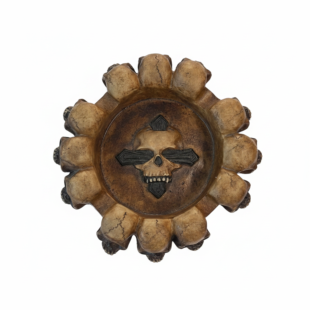 Skull Ashtray – Bronze & Black