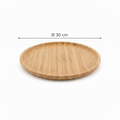 Round Bamboo Serving Tray – 30cm