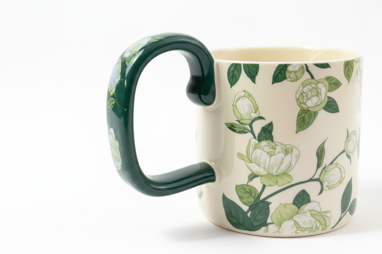 Botanical Floral Ceramic Mug 350ml