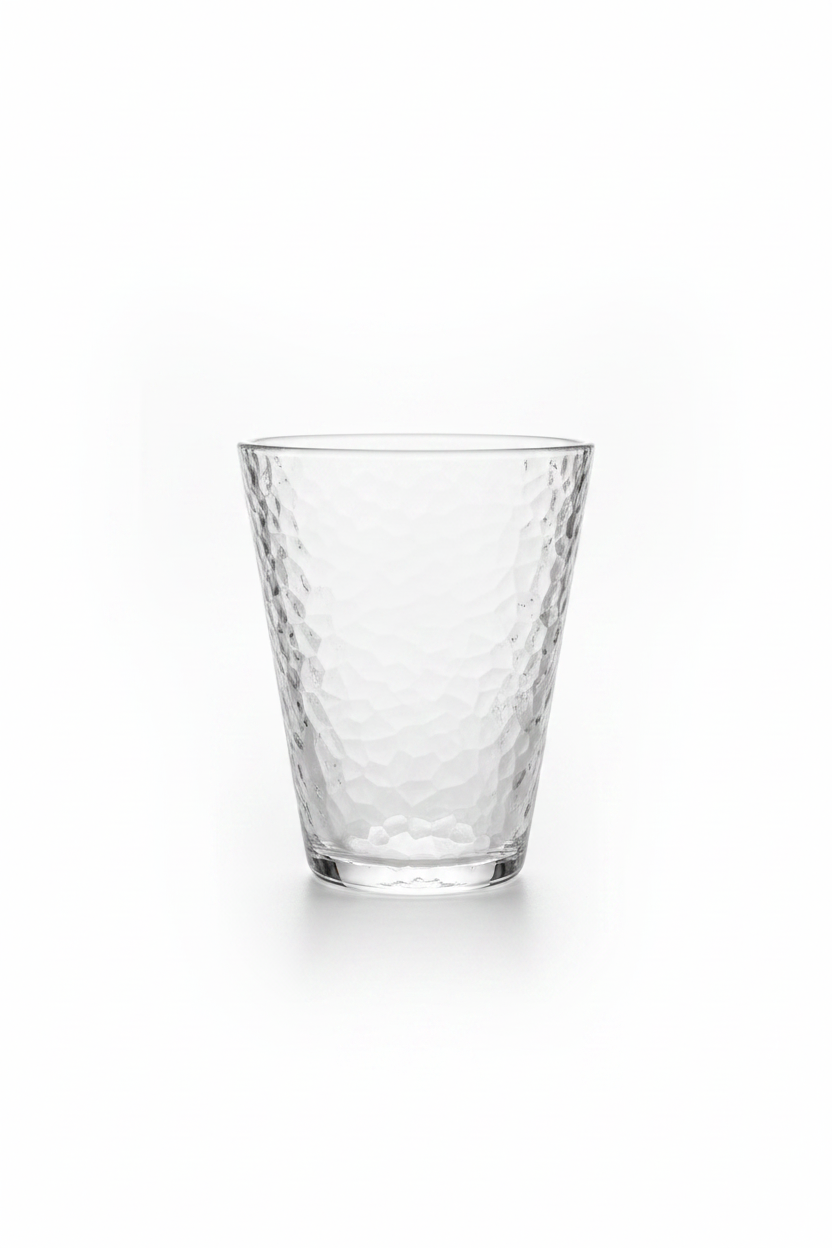 Hammered Glass Jug & Cup Set – 1800ml Jug / 220ml Cups