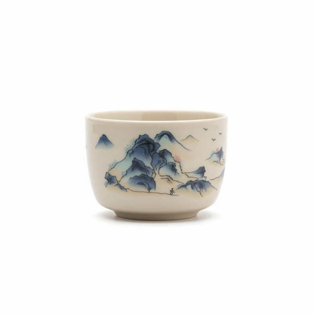 Chinese Mountain Ceramic coffee /Tea Set