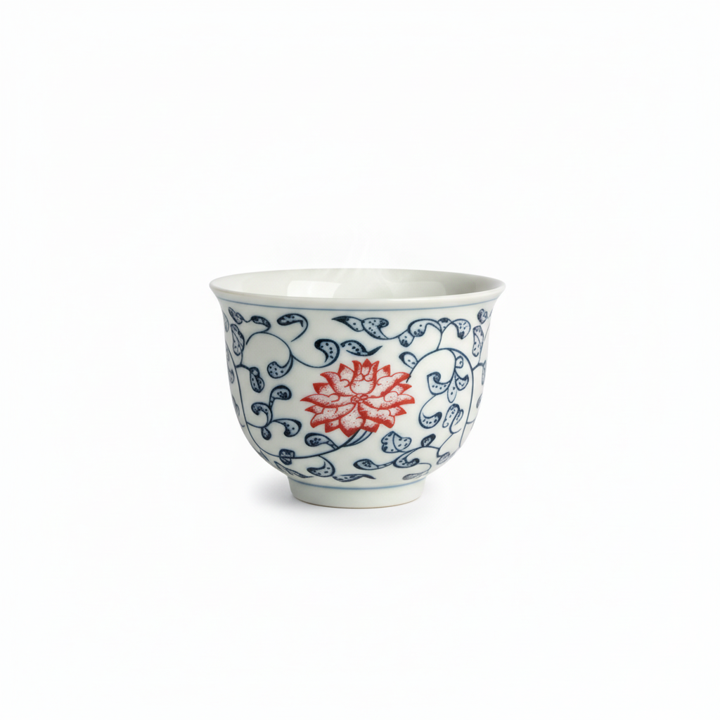 Chinese Porcelain Tea Cup Set of 4