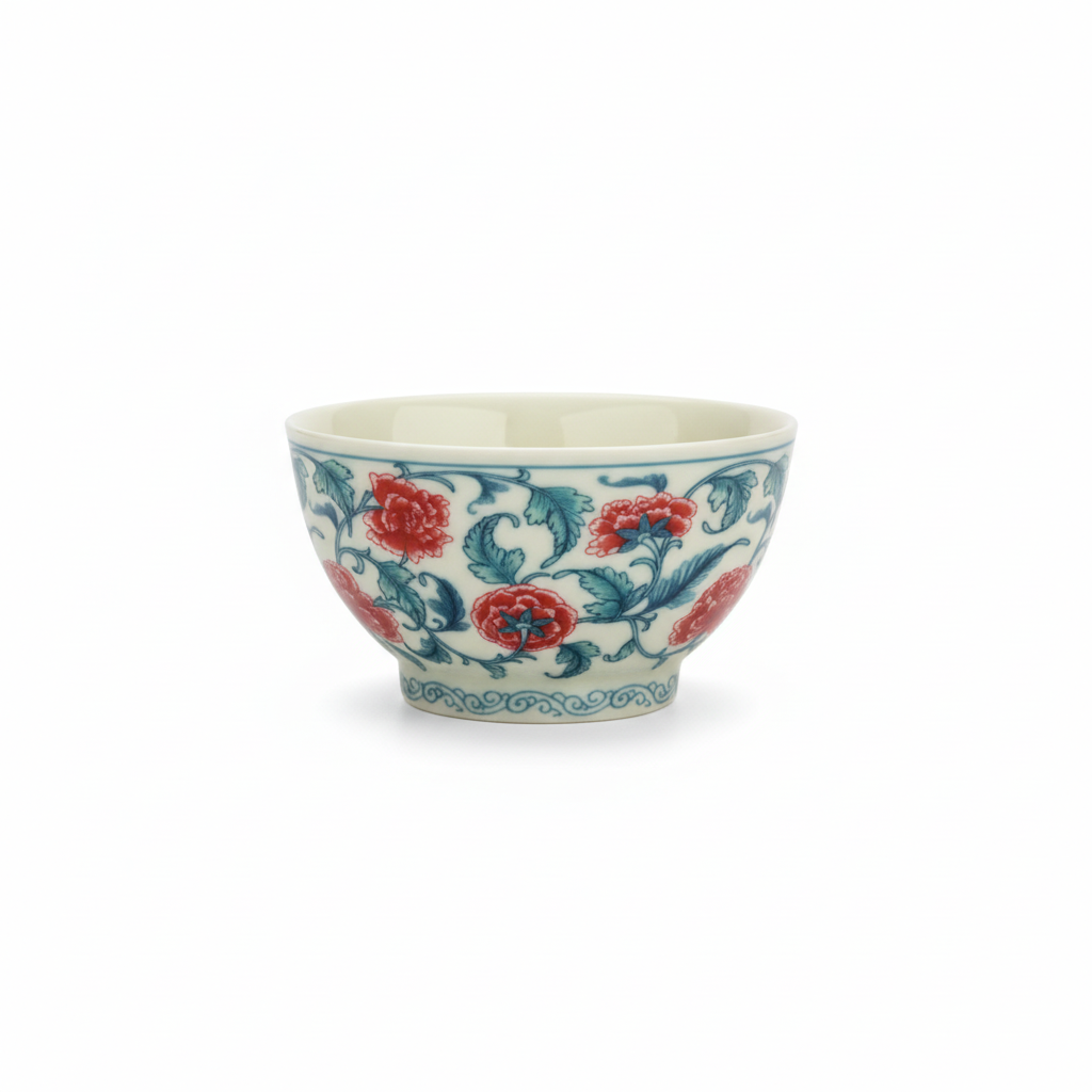 Chinese Porcelain Tea Cup Set of 4