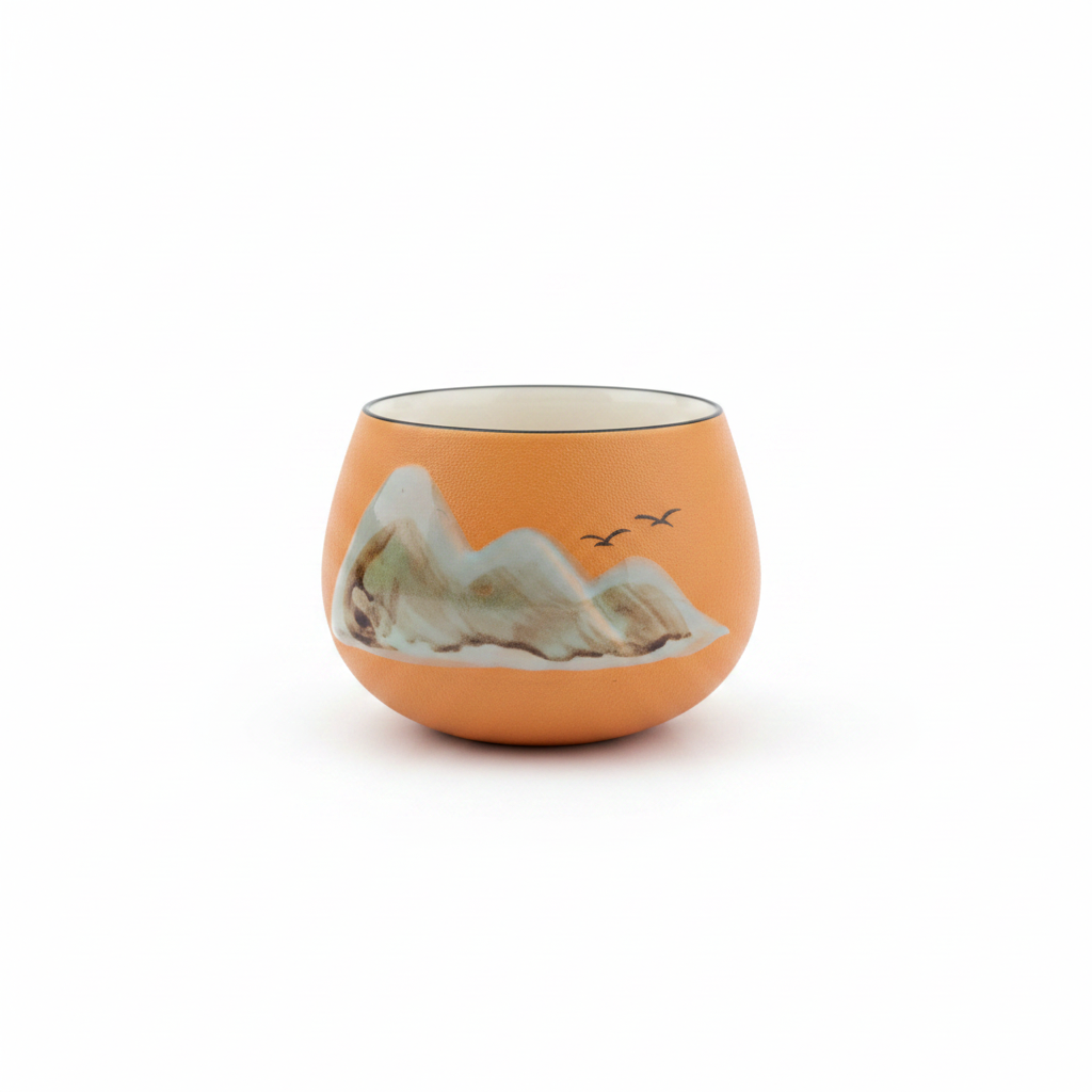 Ceramic Mountain Tea Cup Set – 130ml