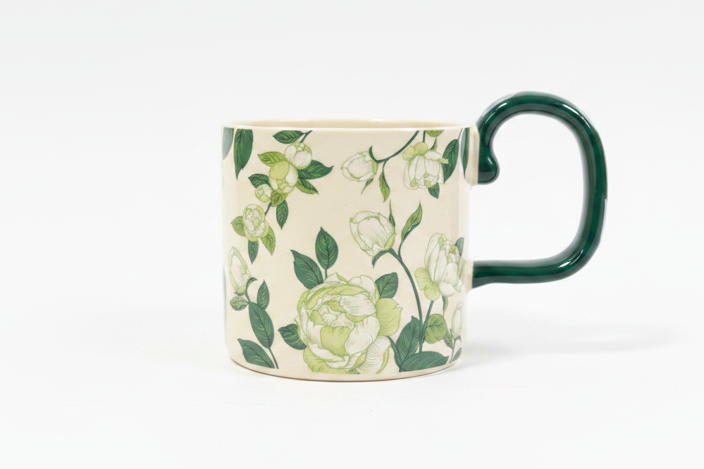 Botanical Floral Ceramic Mug 350ml