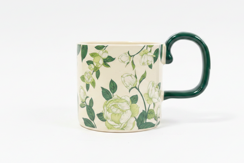 Botanical Floral Ceramic Mug 350ml