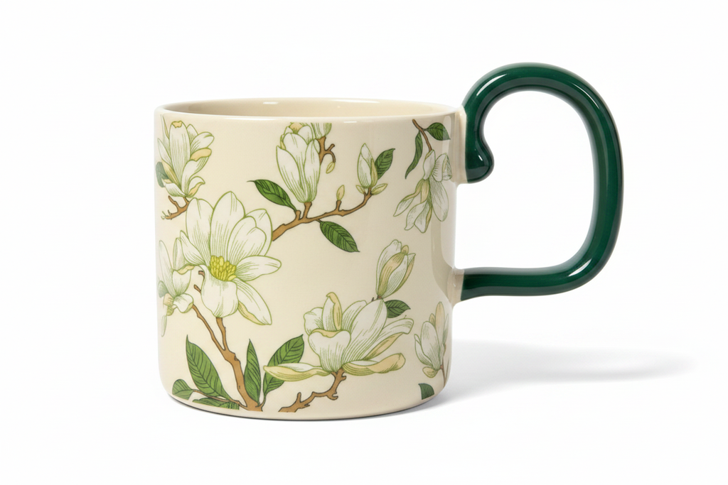 Botanical Floral Ceramic Mug 350ml