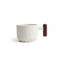 Wooden Handle Ceramic Cup
