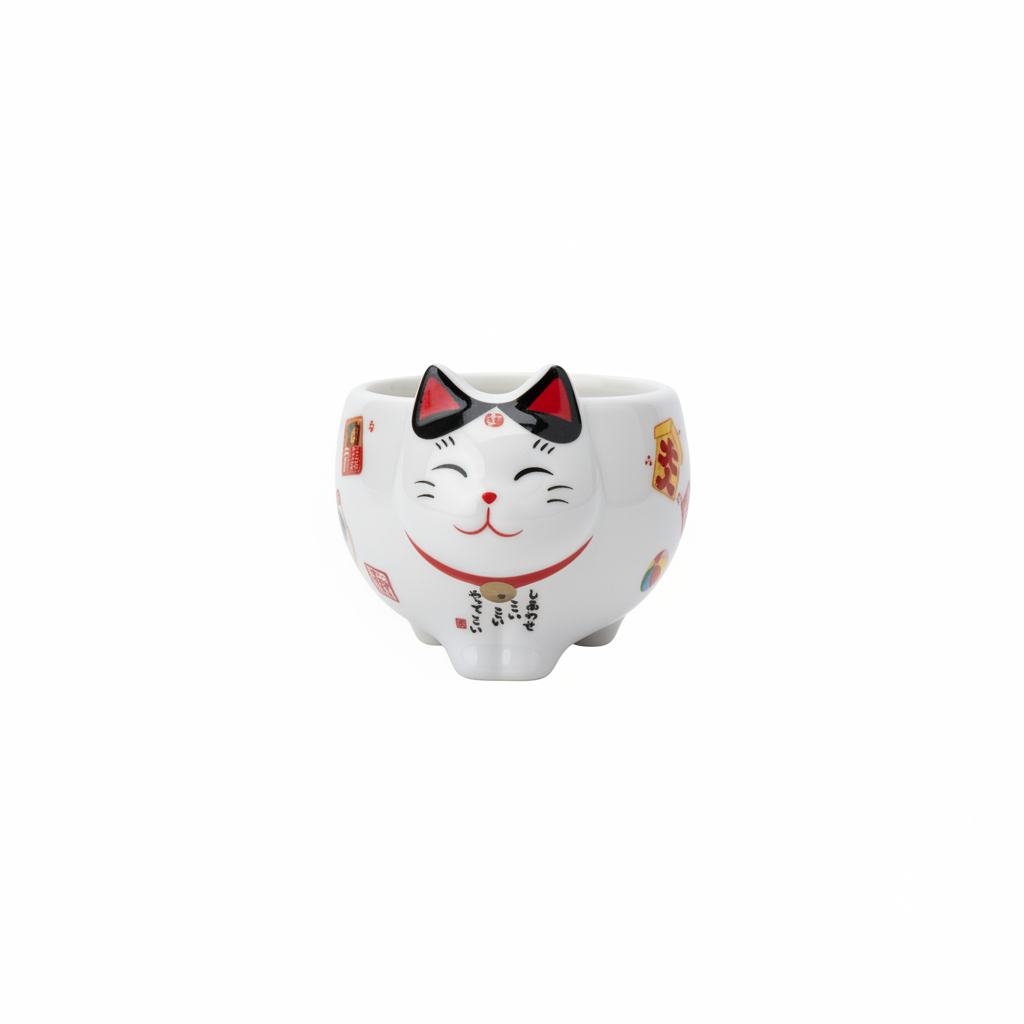 Maneki-neko Lucky Cat Tea Setasd