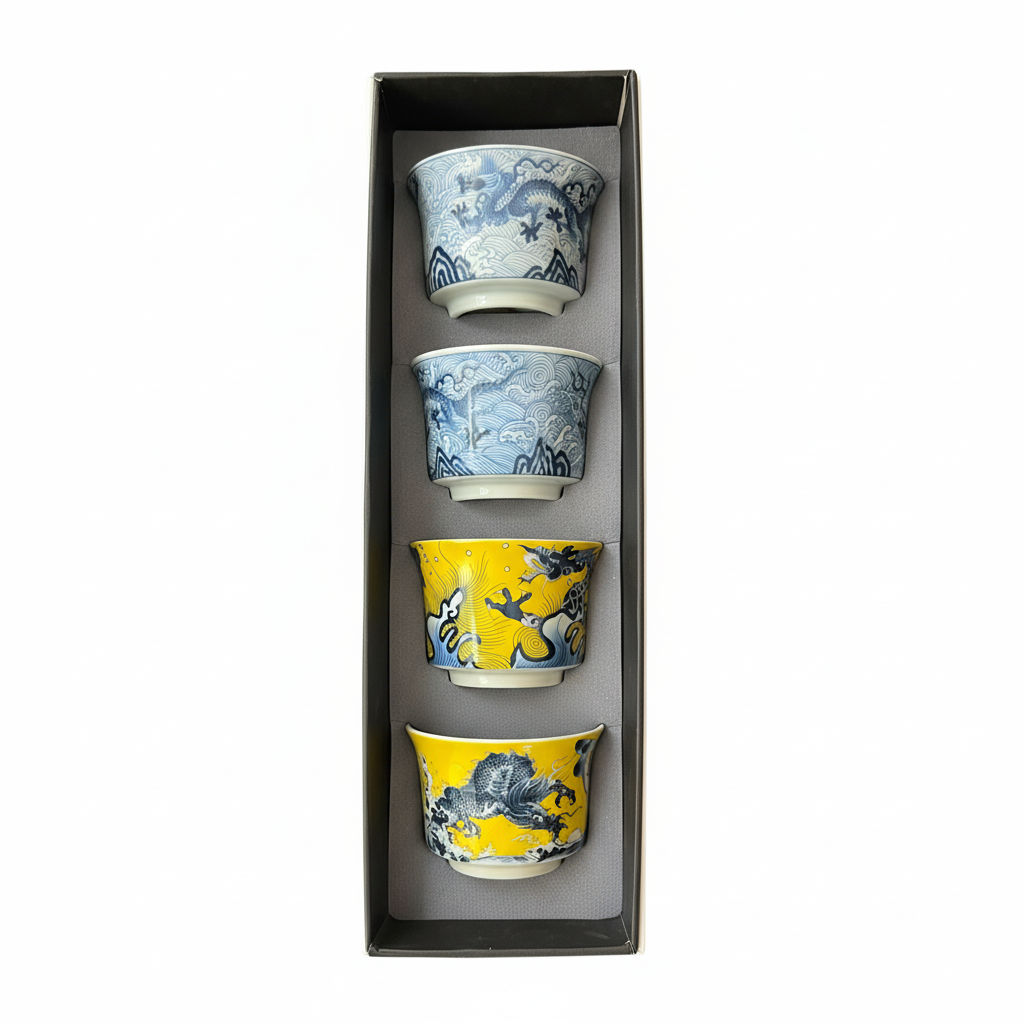 Dragon Tea Cup Set of 4