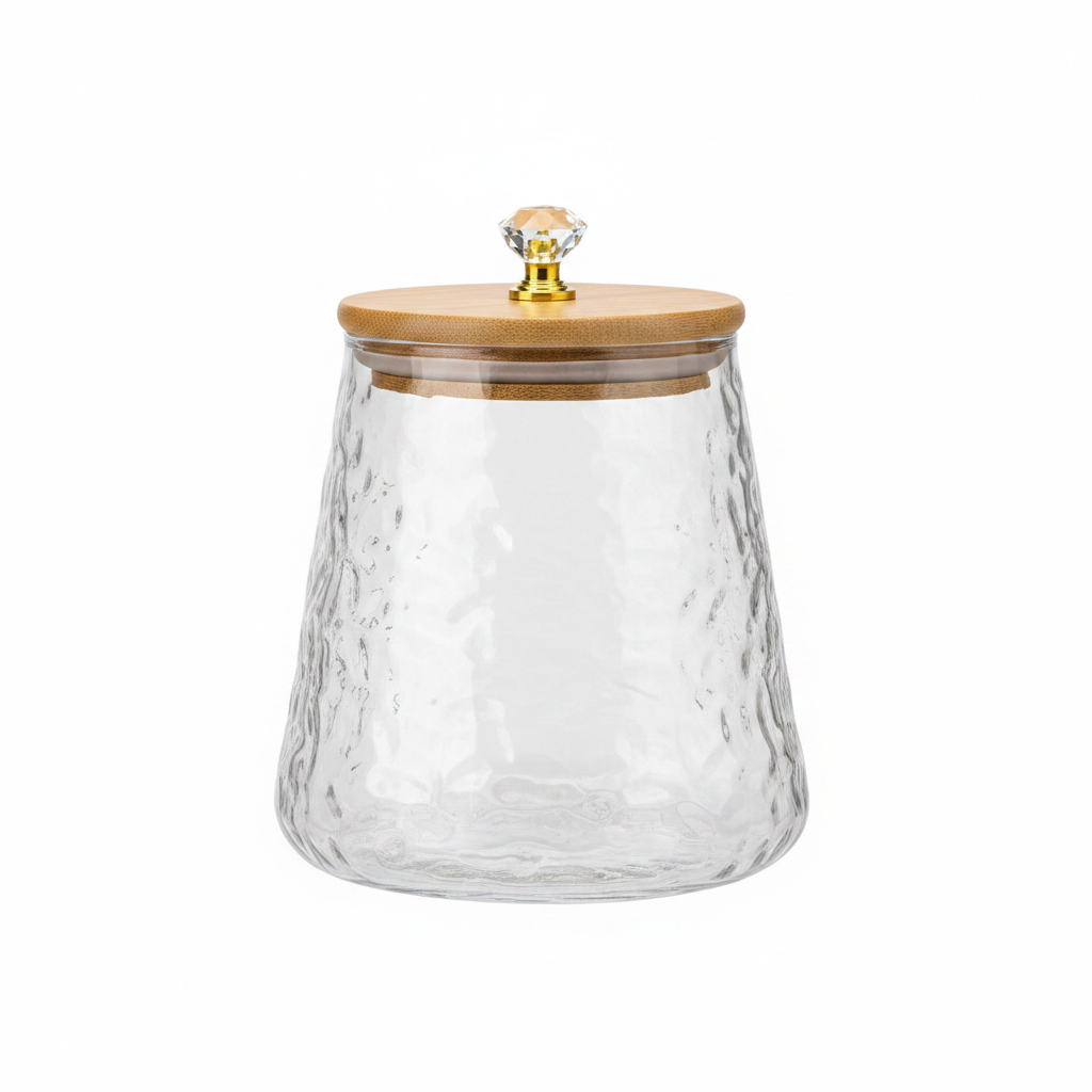 Diamond Branch Glass Storage Jar Set