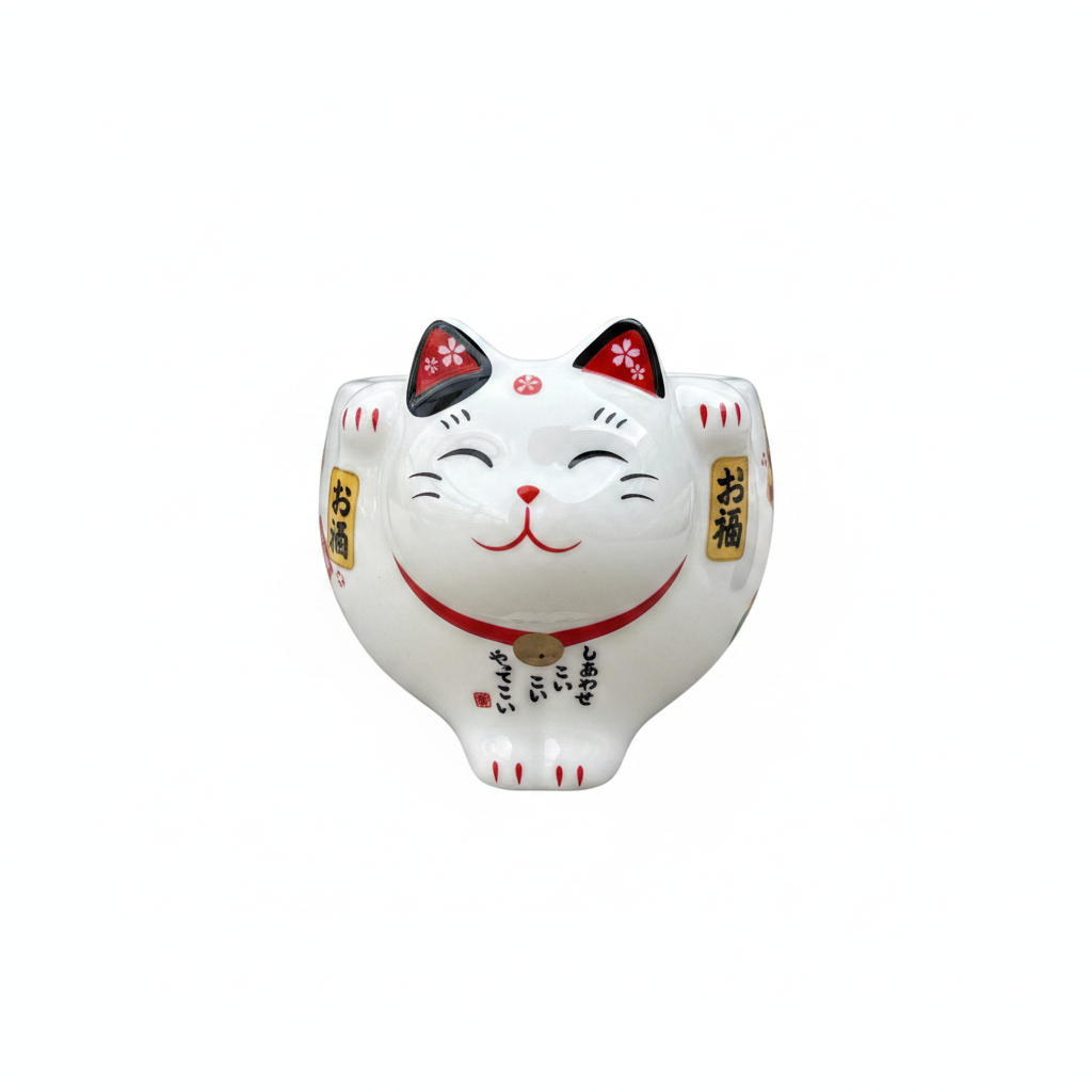 Maneki-neko Lucky Cat Tea Setasd