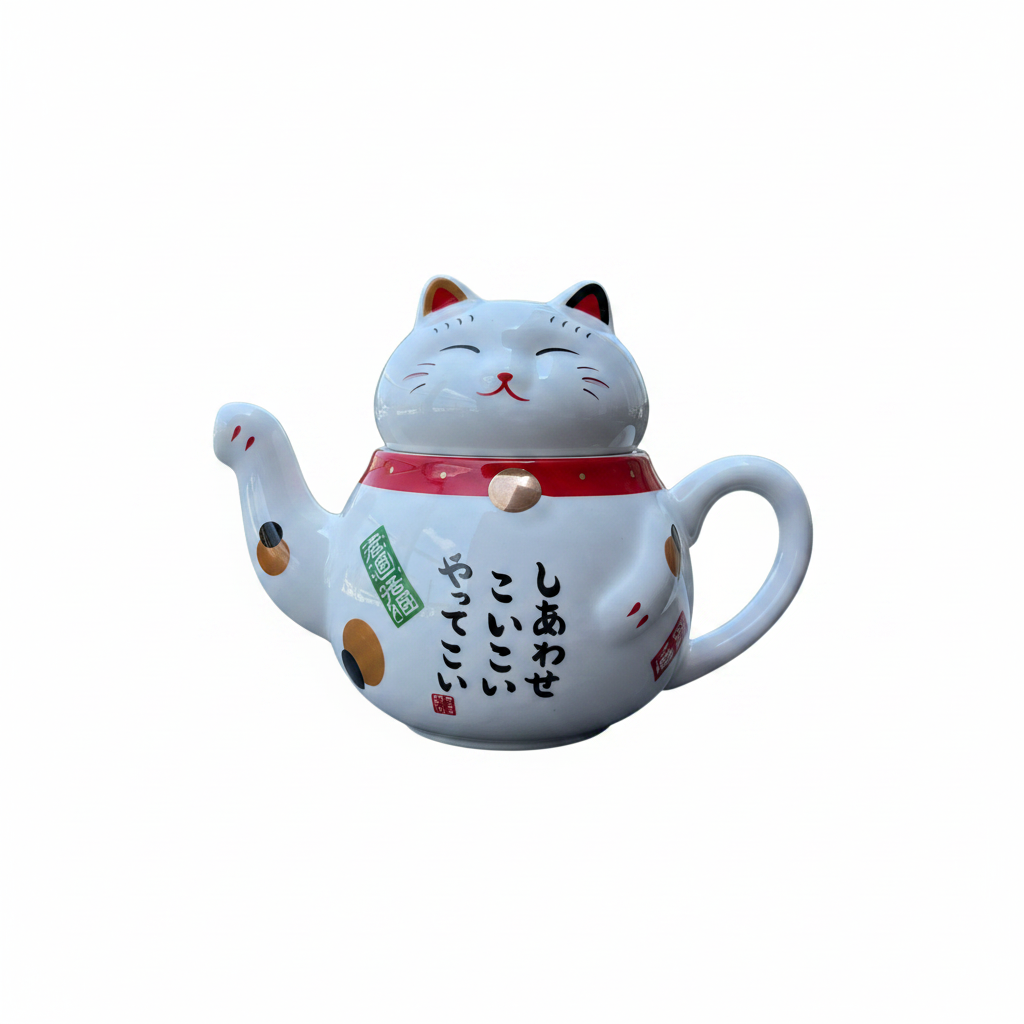 Maneki-neko Lucky Cat Tea Setasd