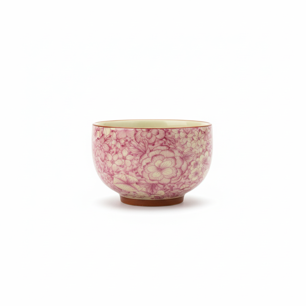 Floral Blossom Tea Cup Set – Pink & Blue