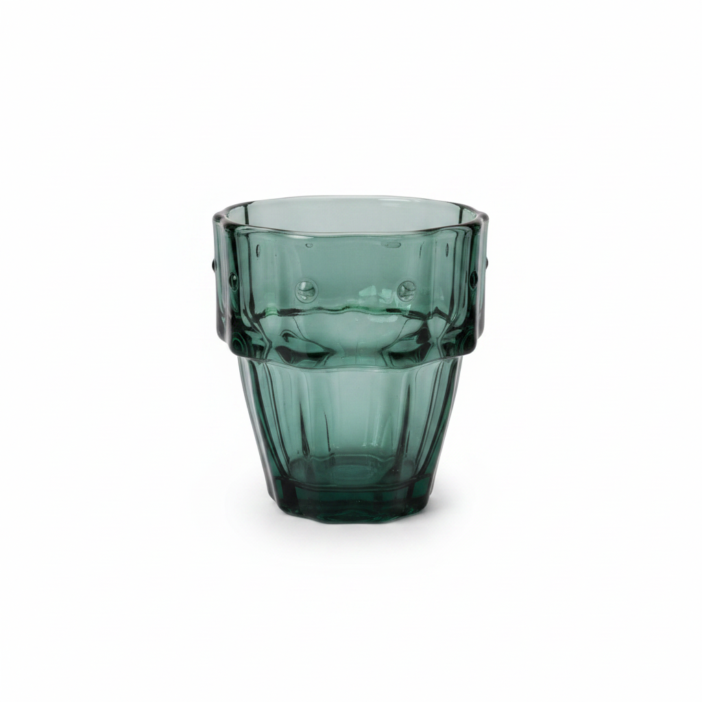 Large Glass Tumbler - White Background