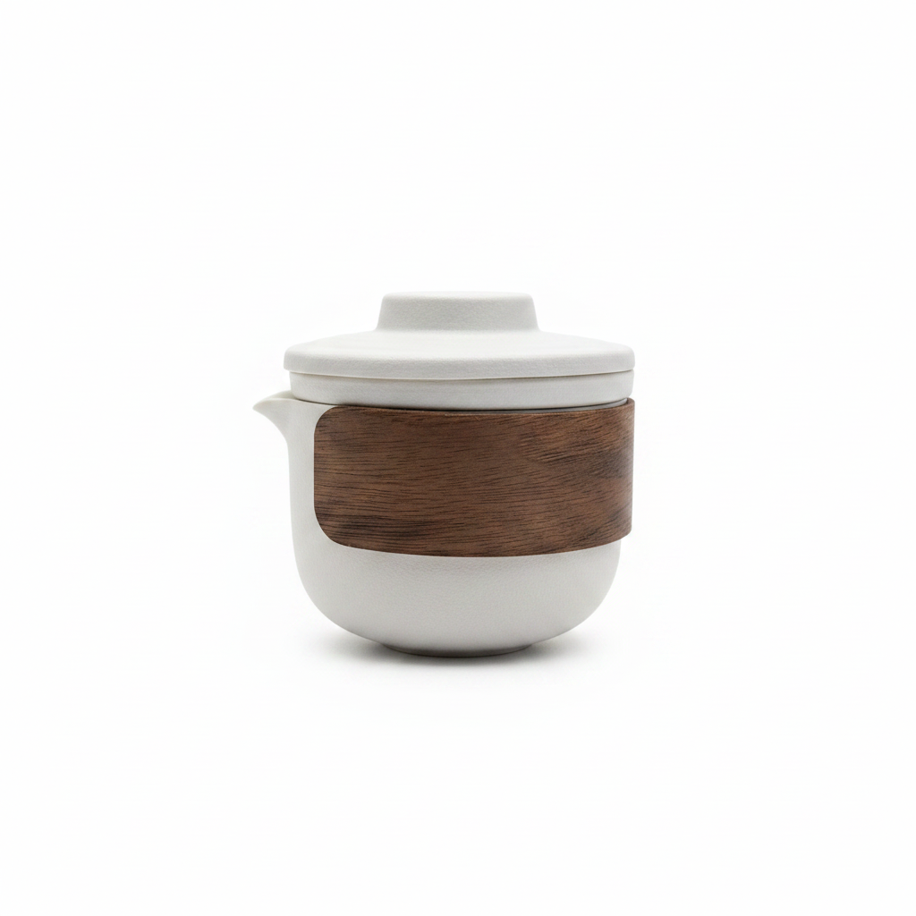 Light Grey Travel Tea Pot