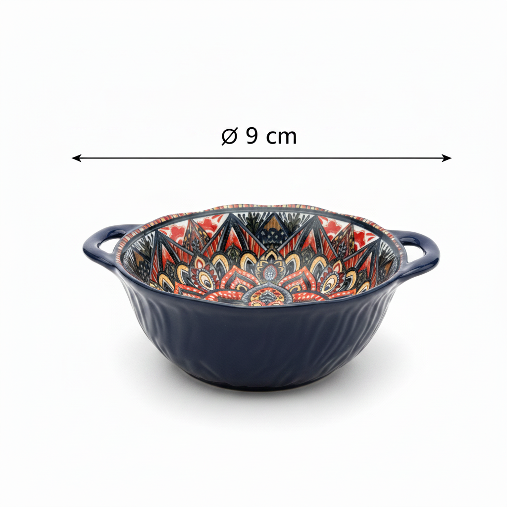 Mandala Bowl with Diameter Label