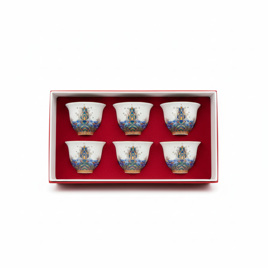 Pagoda Tea Cup Gift Box