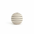 Round striped vase small