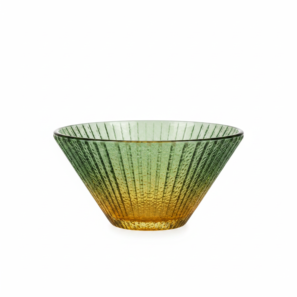 Single Glass Bowl – White Background