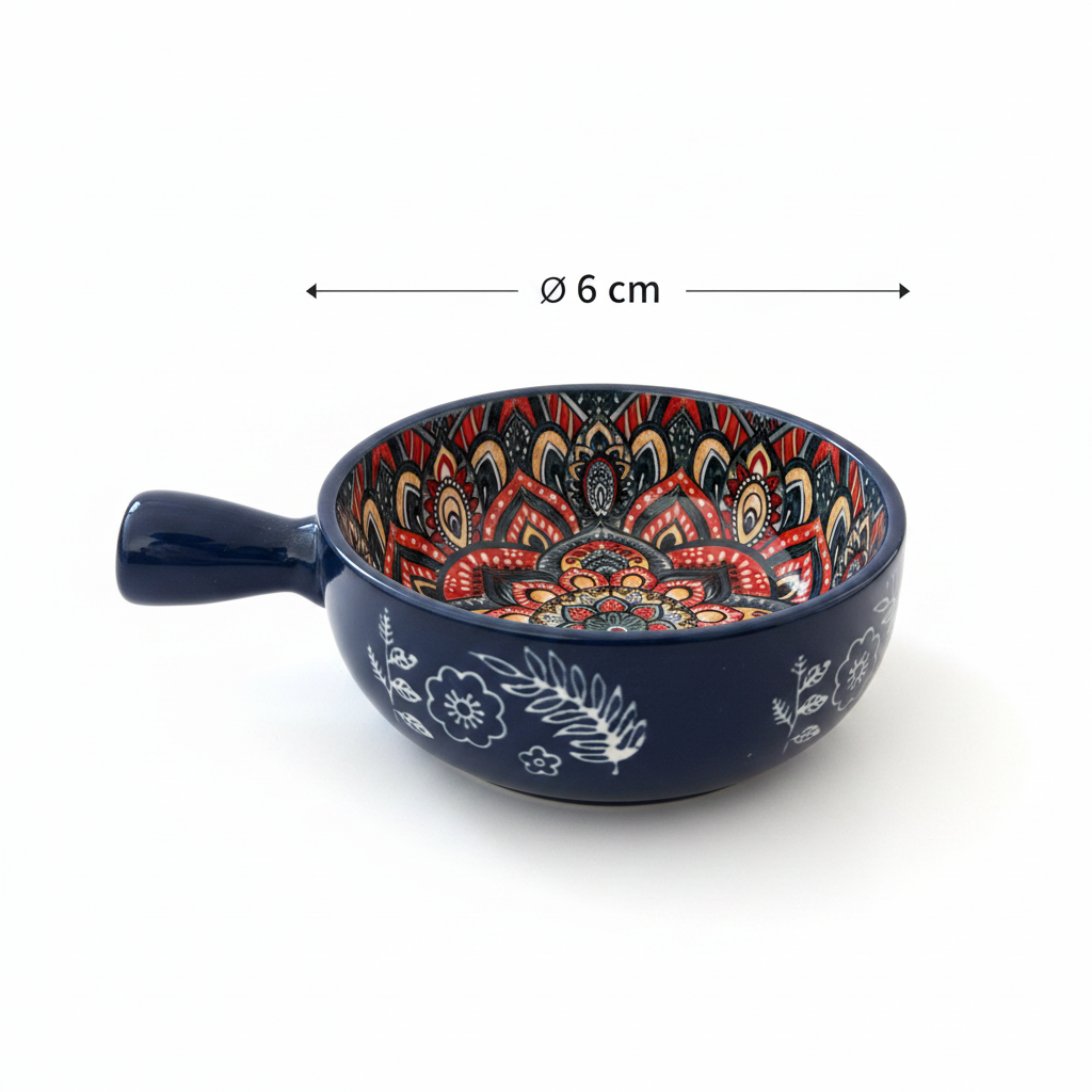Single Handle Mandala Bowl with 6cm Diameter